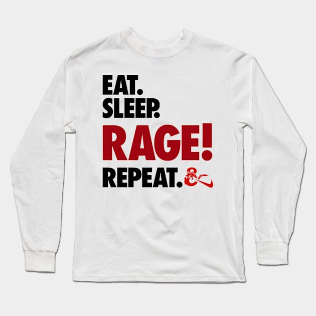 Rage - D&D Long Sleeve T-Shirt by KidCrying